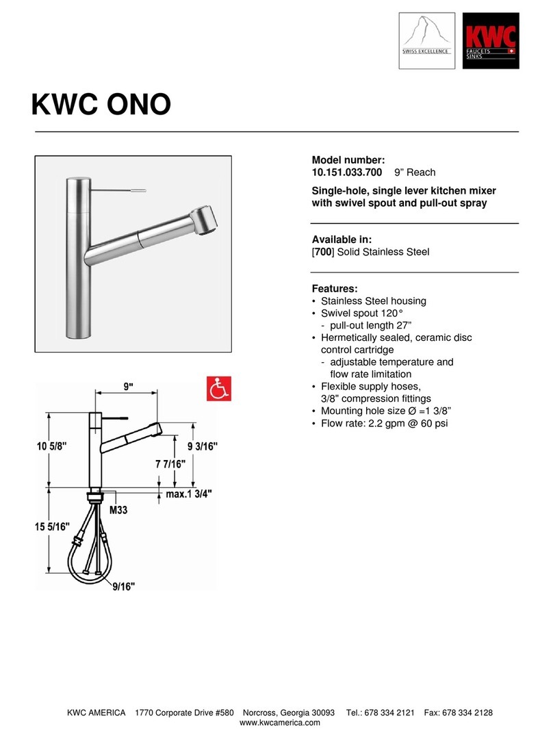 KWC ONO 10.151.033.700 User manual