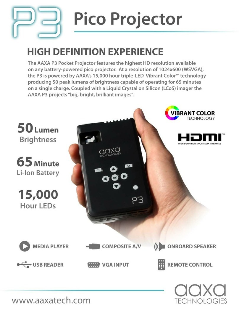 AAXA Technologies P3 Pico User manual