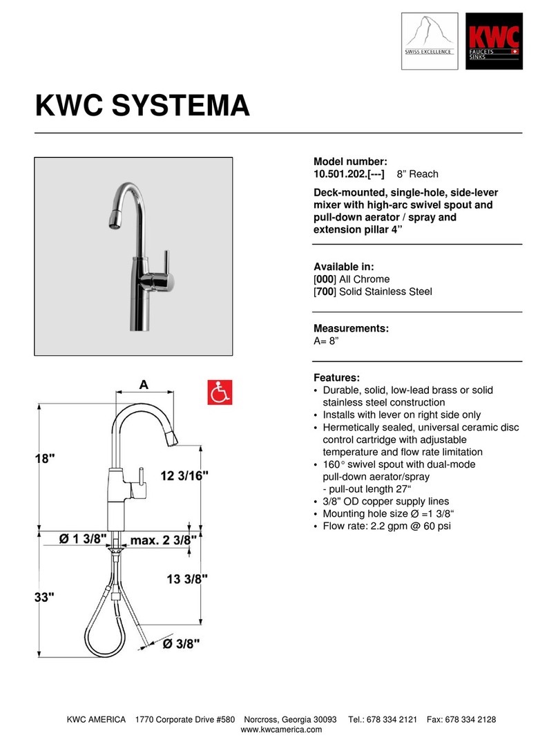 KWC 10.501.202 Specifications KWC 10.501.202 Specifications