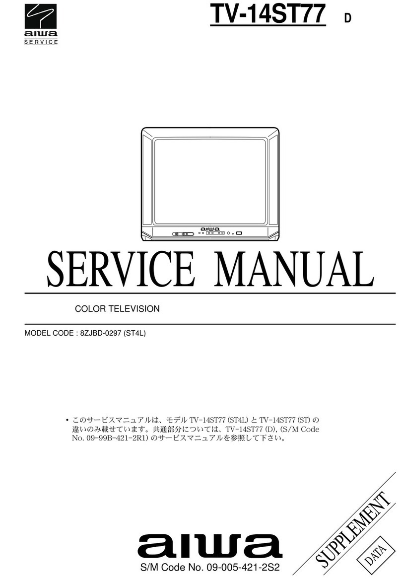 Aiwa TV-14ST77 Service manual