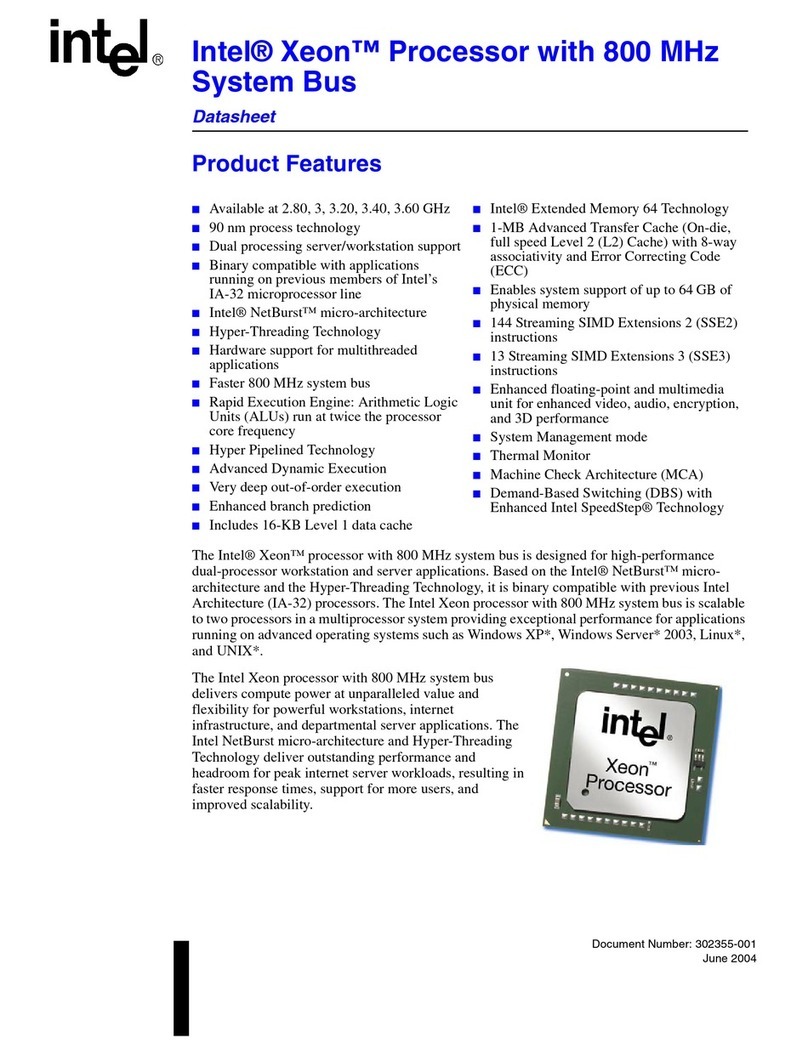 Intel Xeon datasheet