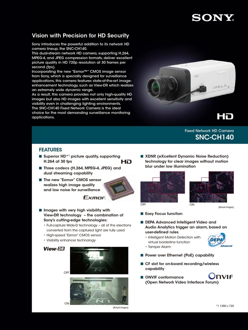 Sony IPELA SNC-CH140 Brochure & specs