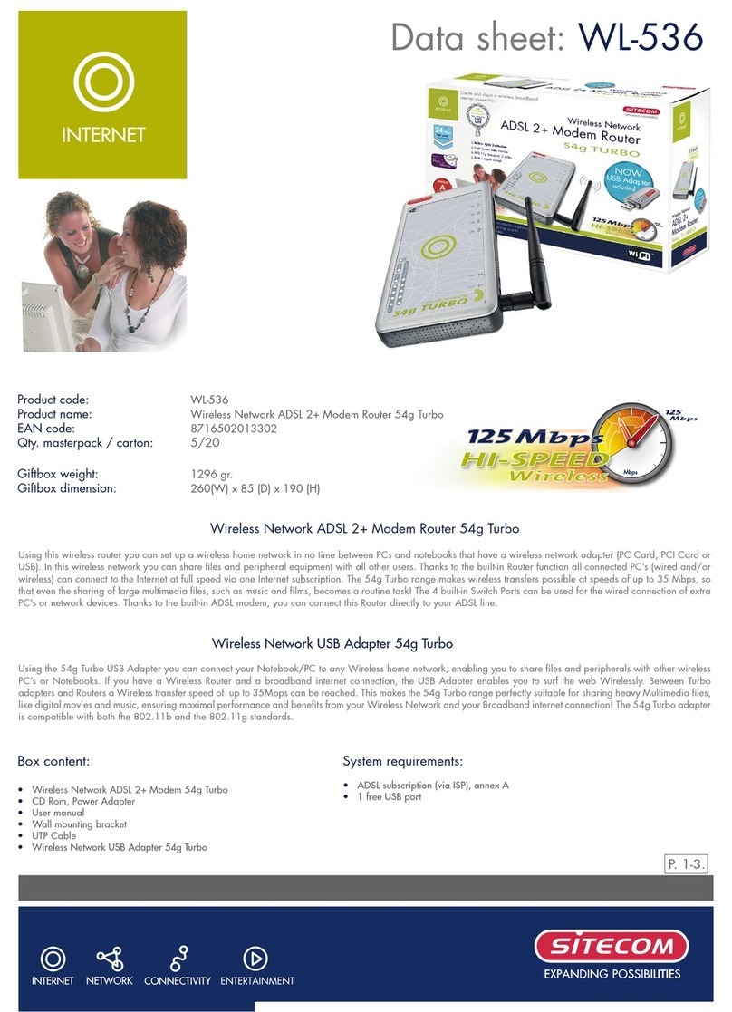 Sitecom WL-536 User manual Sitecom WL-536 User manual