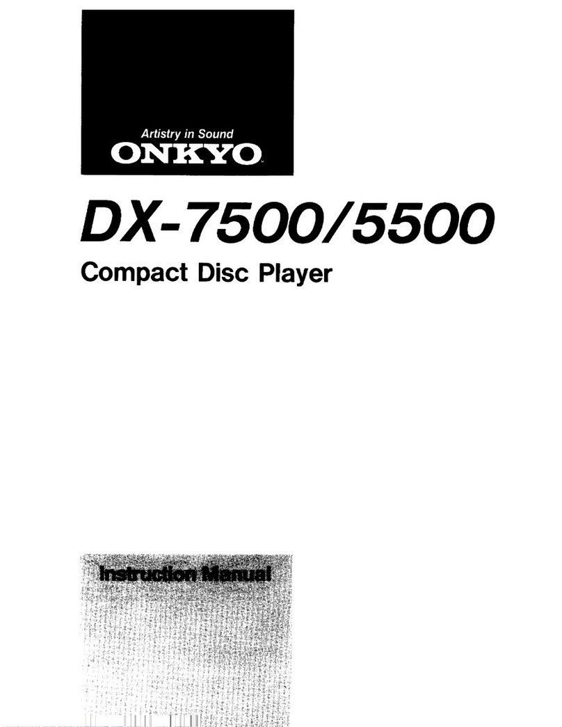 Onkyo DX-7500 User manual Onkyo DX-7500 User manual