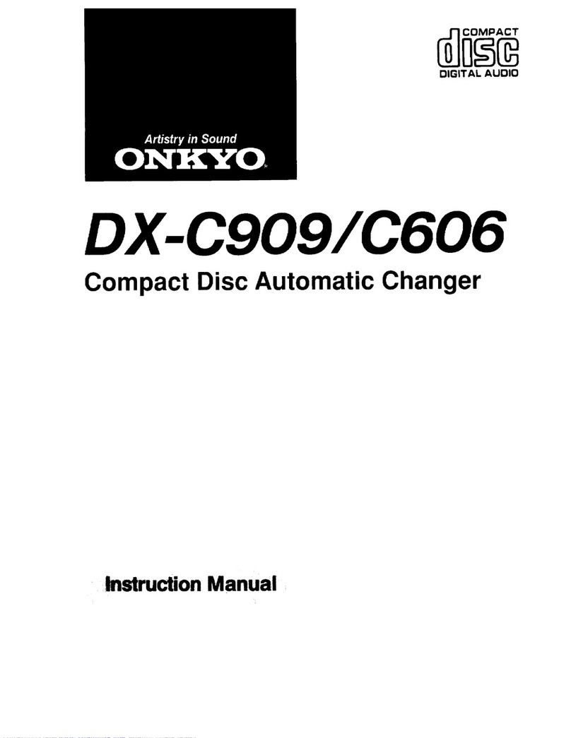 Onkyo DX-C909 User manual