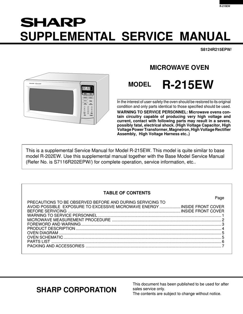 Sharp R-215EW User manual