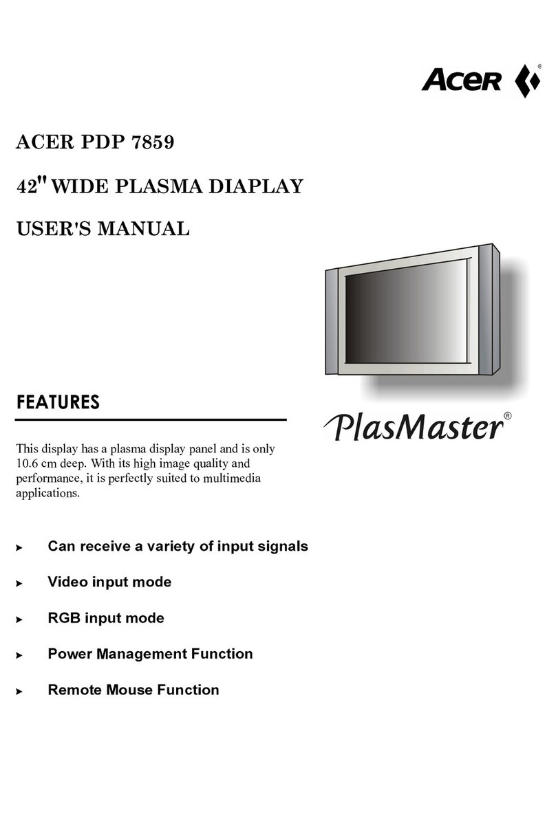 Acer PDP 7859 User manual