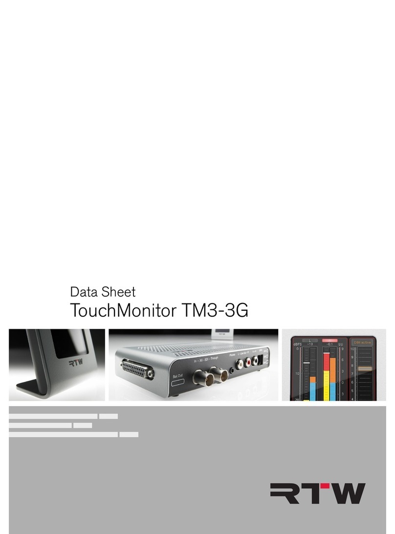 RTW TouchMonitor TM3-3G datasheet