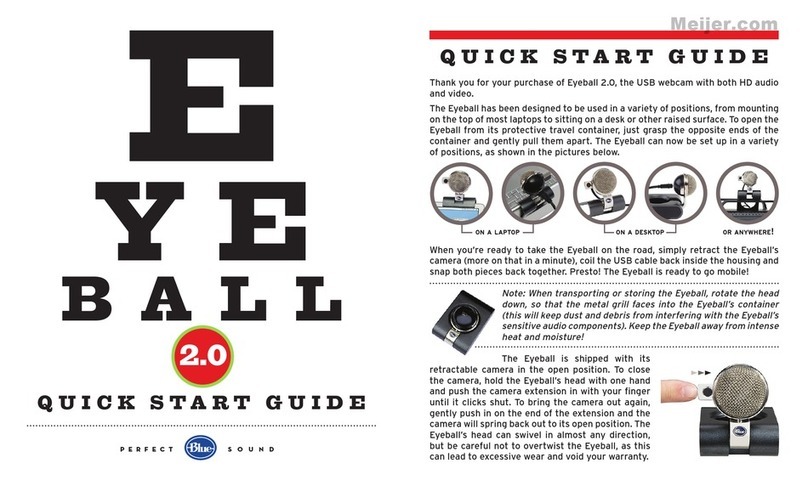 Blue Microphones Eyeball 2.0 quick start guide