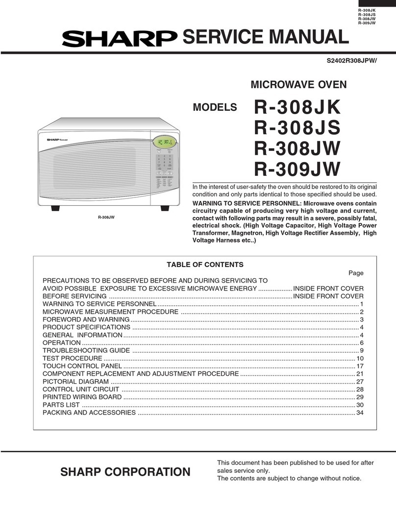 Sharp R-308JK User manual Sharp R-308JK User manual