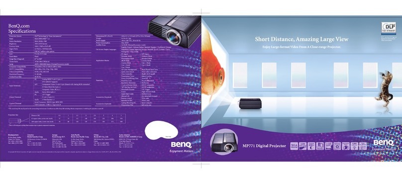 BenQ MP771 - XGA DLP Projector User manual
