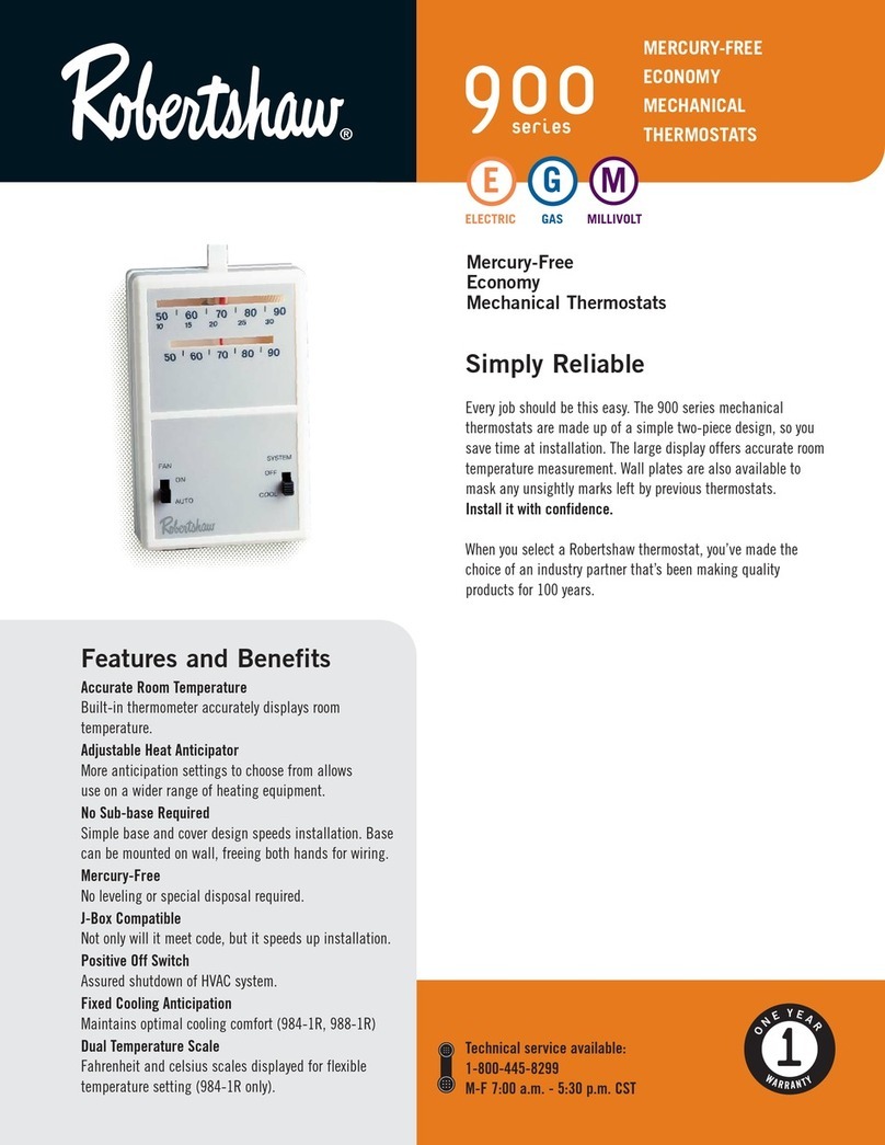 Robertshaw 900 series Manual