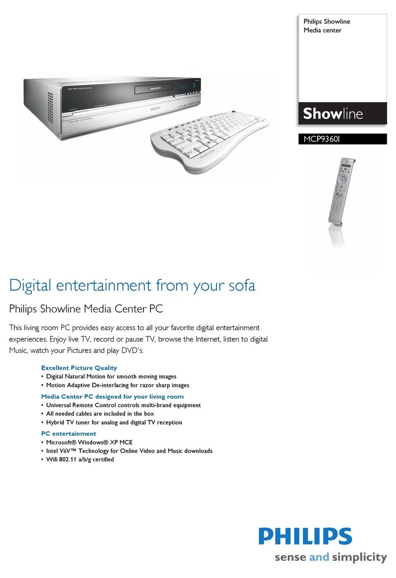 Philips Showline MCP9360I User manual