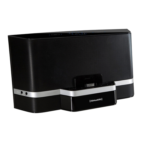 Sirius XM RAdio Portable speaker dock user guide