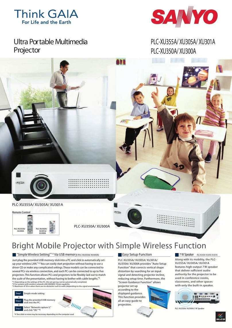 Sanyo PLC-XU355A Brochure & specs