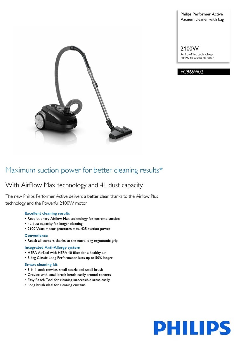 Philips Performer Active FC8659/02 Brochure & specs