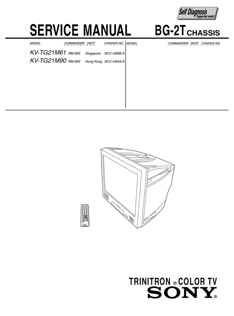Sony Trinitron KV-TG21M61 User manual Sony Trinitron KV-TG21M61 User manual