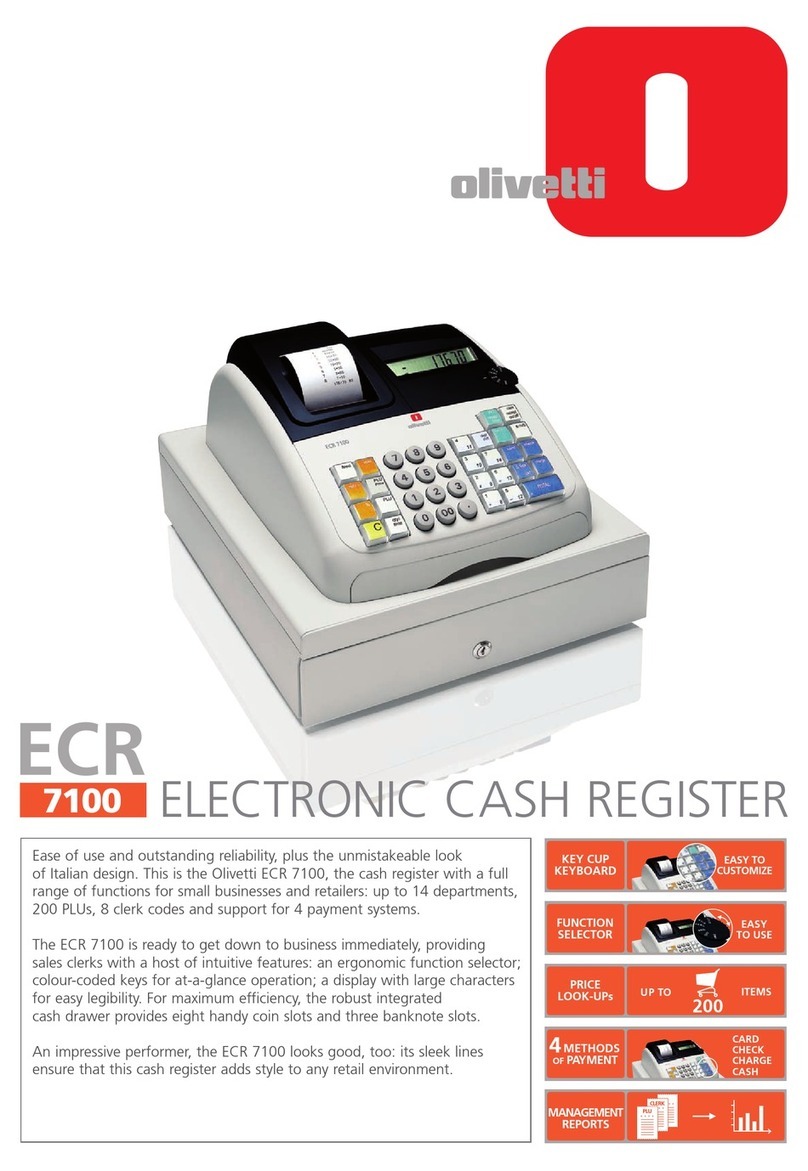 Olivetti ECR 7100 User manual