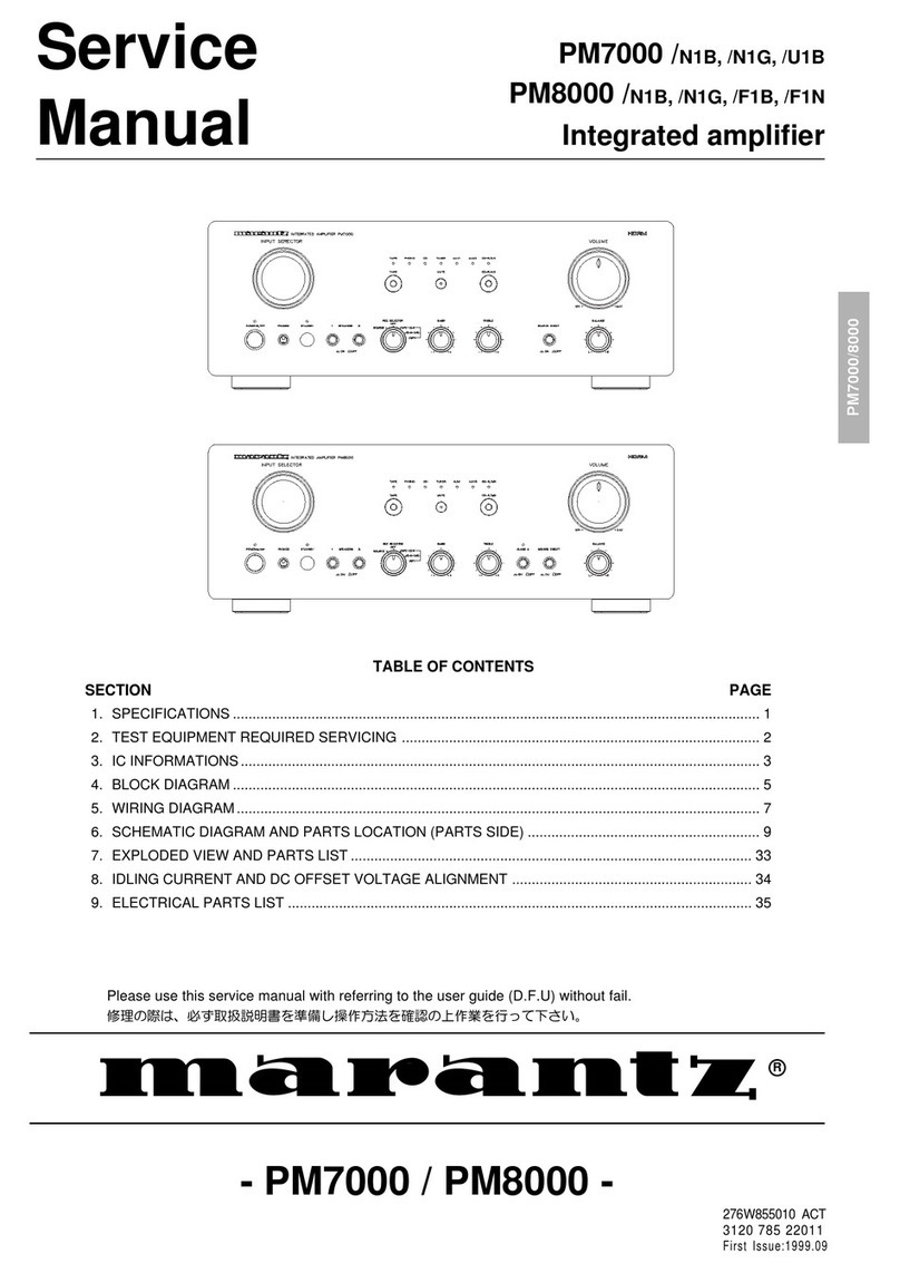 Marantz PM7000/N1B User manual Marantz PM7000/N1B User manual