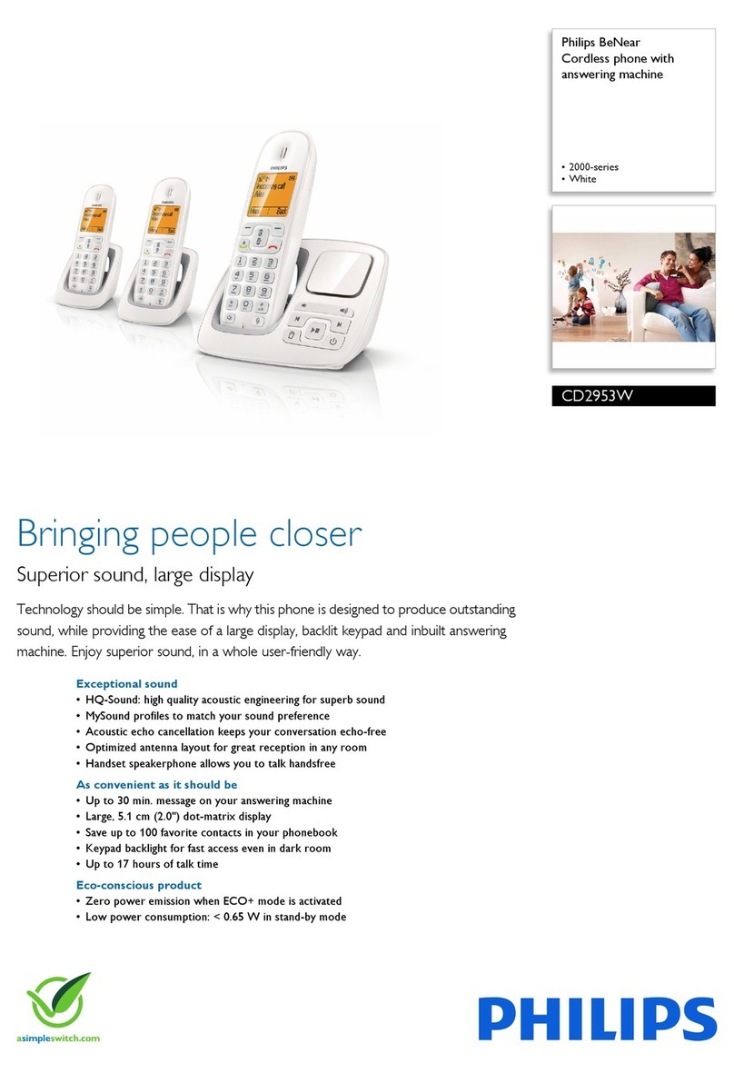 Philips BeNear CD2953W User manual