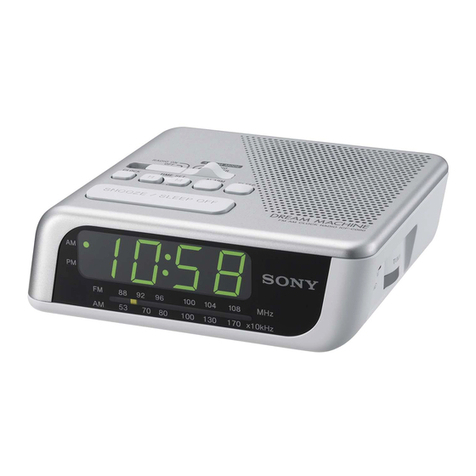 Sony Dream Machine ICF-C201 Service manual