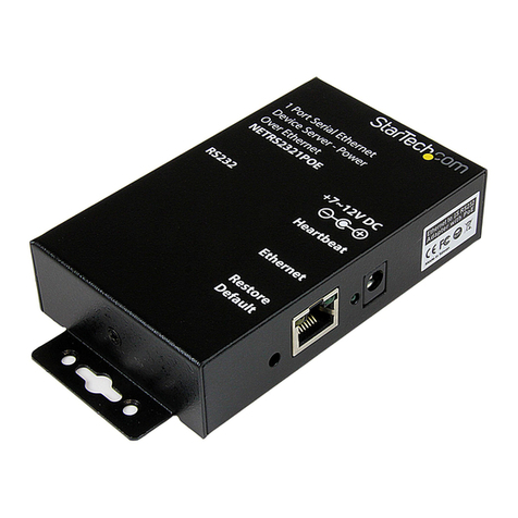 StarTech.com NETRS2321POE User manual StarTech.com NETRS2321POE User manual