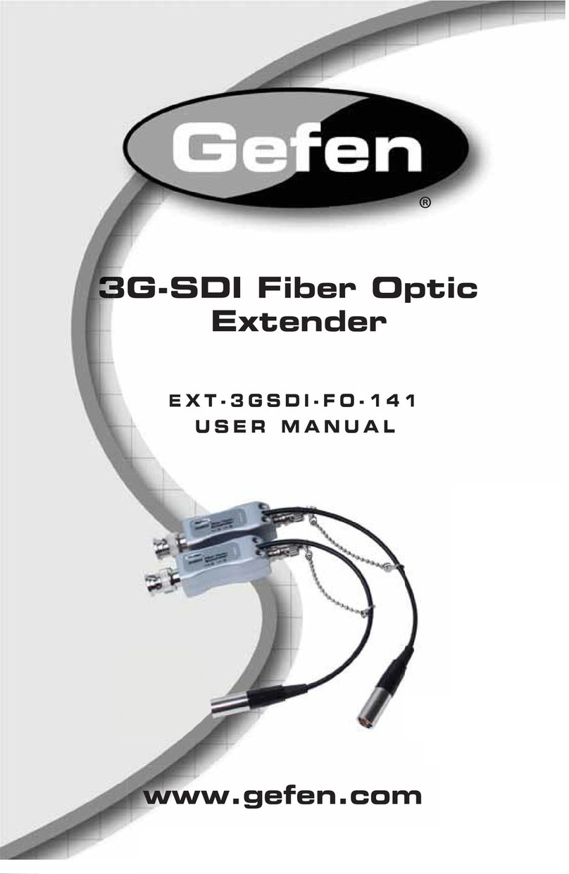 Gefen EXT-3GSDI-FO-141 user manual