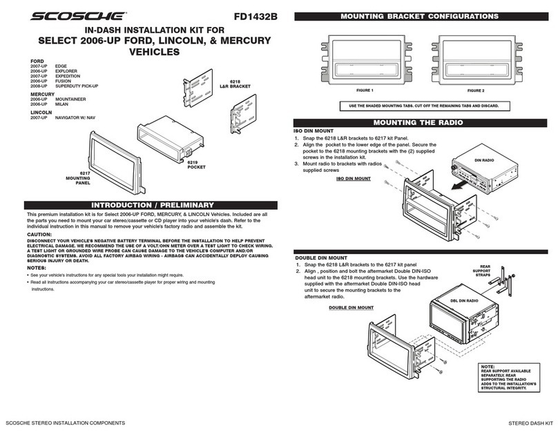 Scosche FD1432B User manual Scosche FD1432B User manual