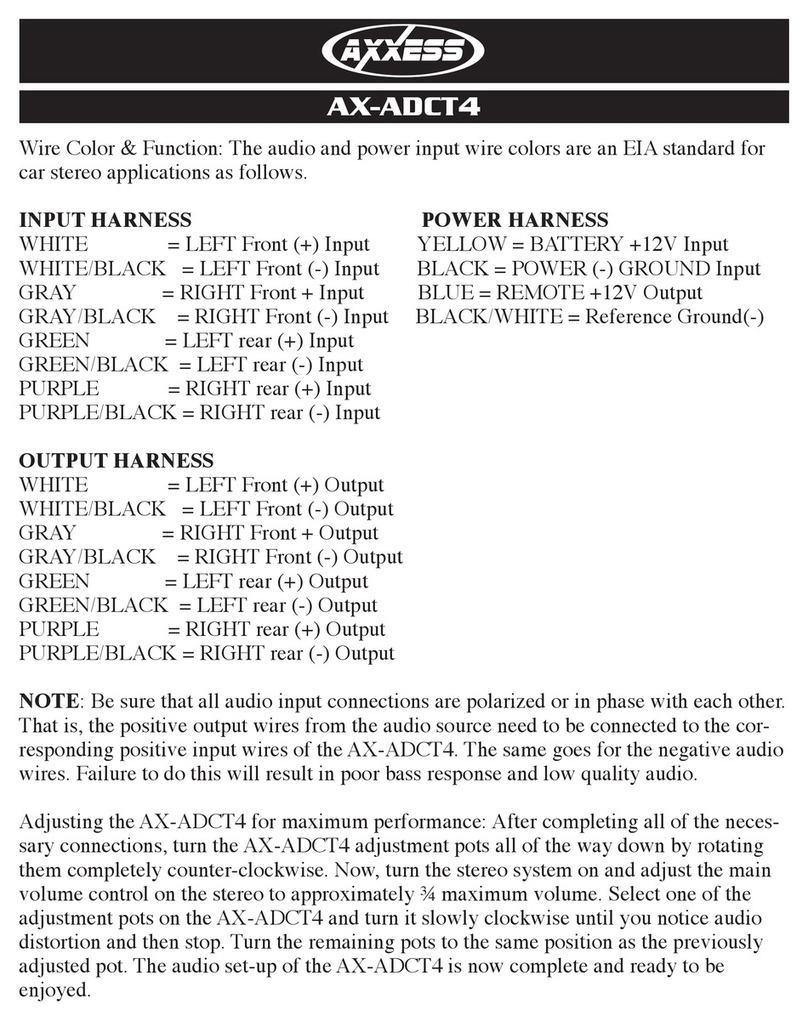 Axxess AX-ADCT4 installation instructions