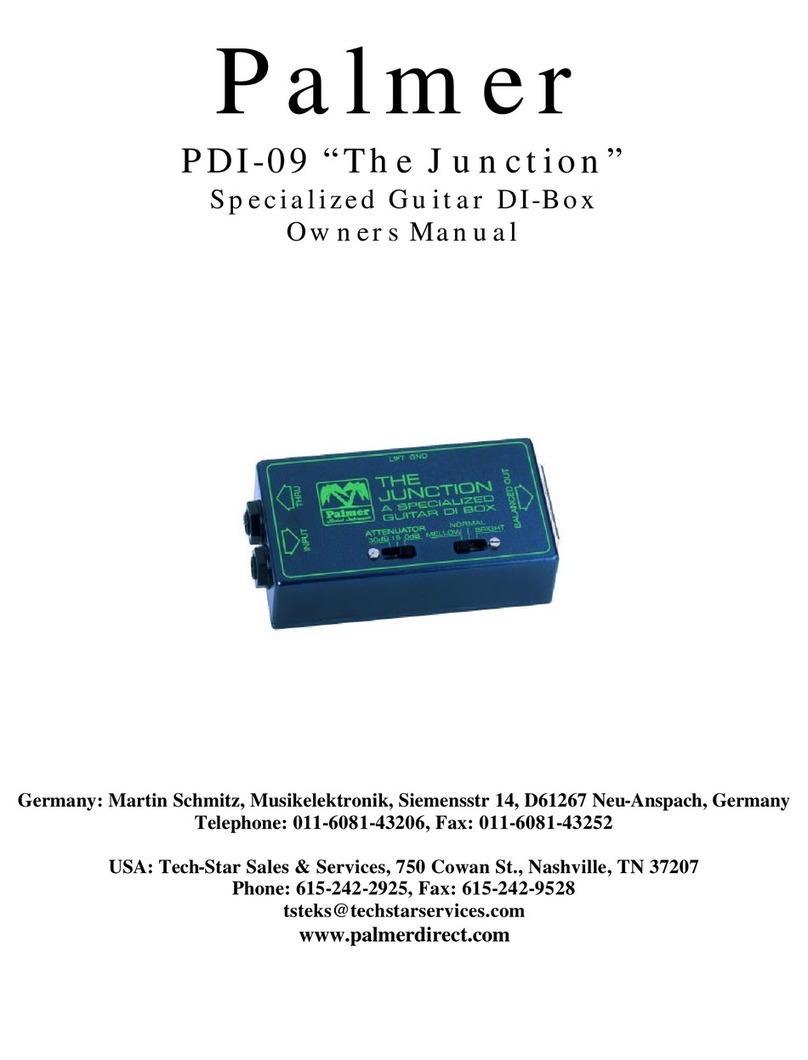 Palmer The Junction PDI-09 User manual