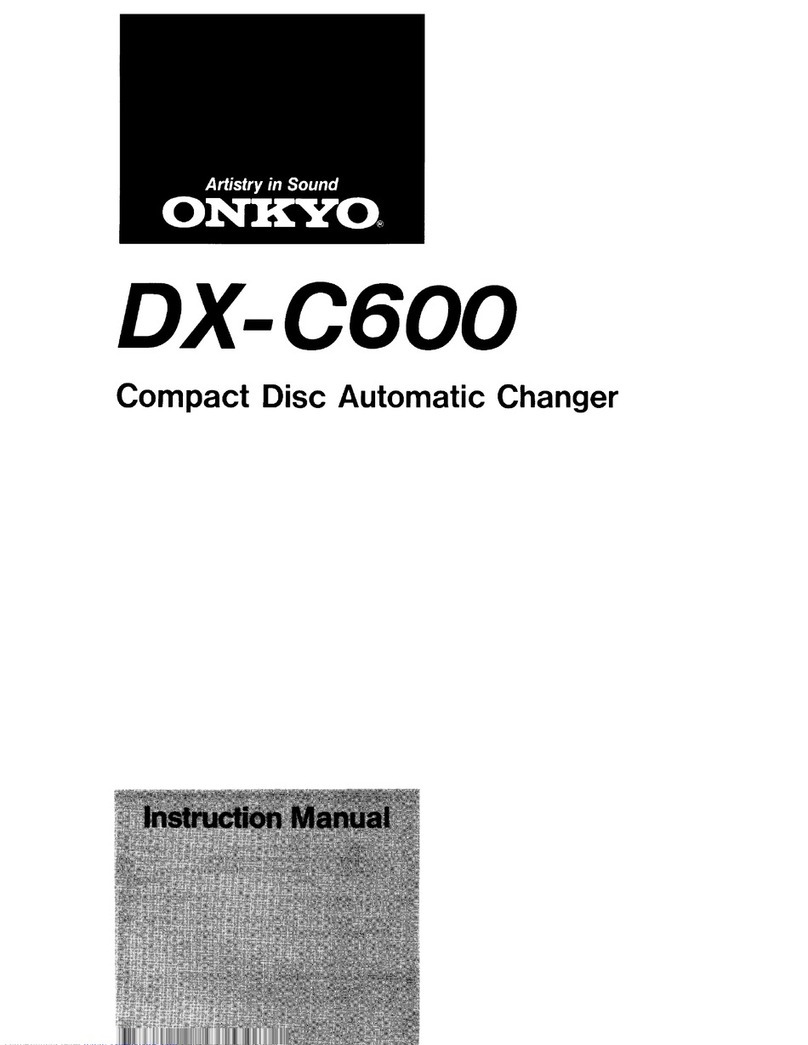 Onkyo DX-C600 User manual Onkyo DX-C600 User manual