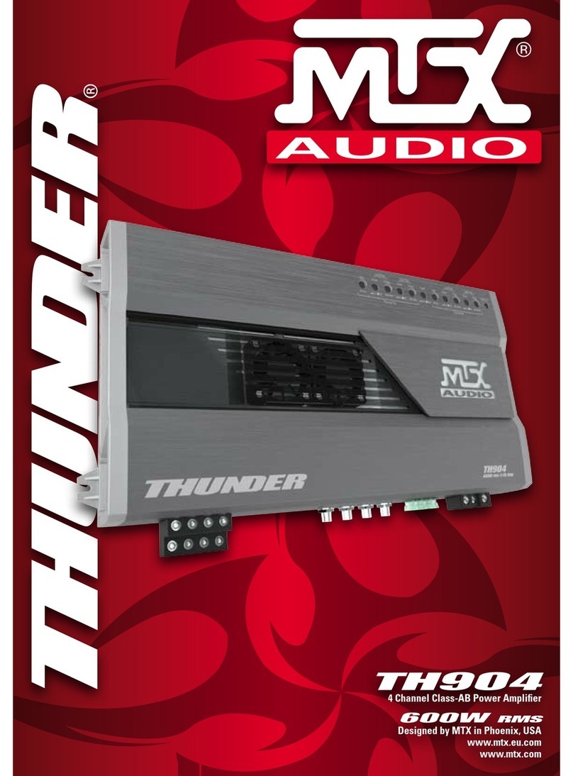 MTX Thunder TH90.4 owner's manual