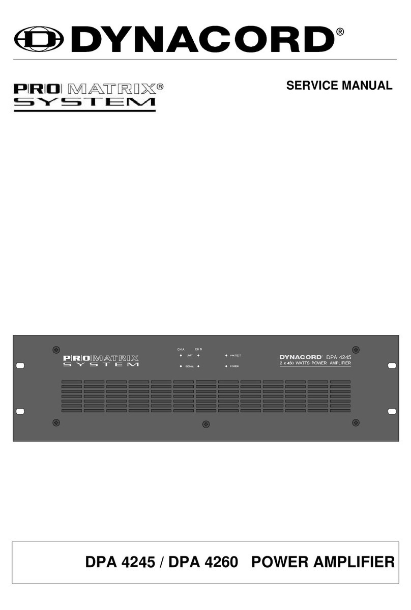 Dynacord Power Amplifier DPA 4245 User manual