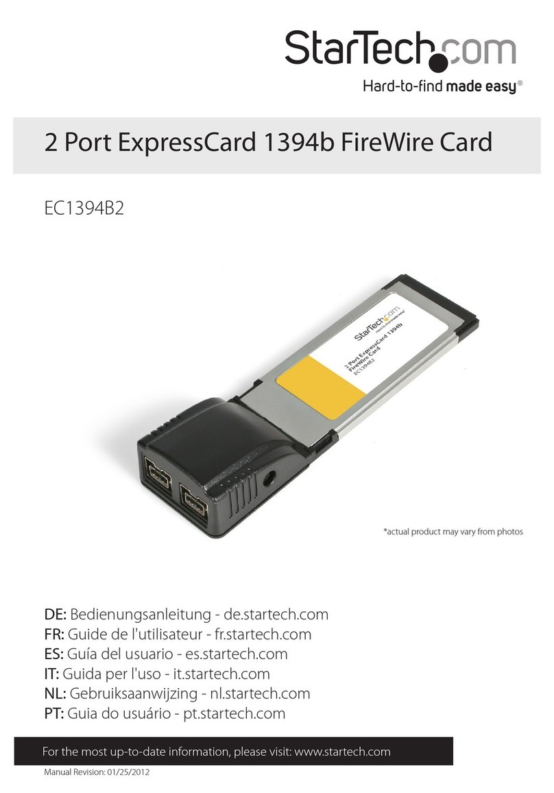 StarTech.com EC1394B2 instruction manual