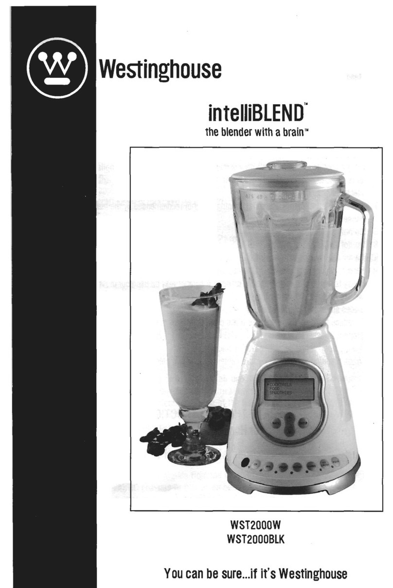 Westinghouse intelliBLEND WST2000W User manual