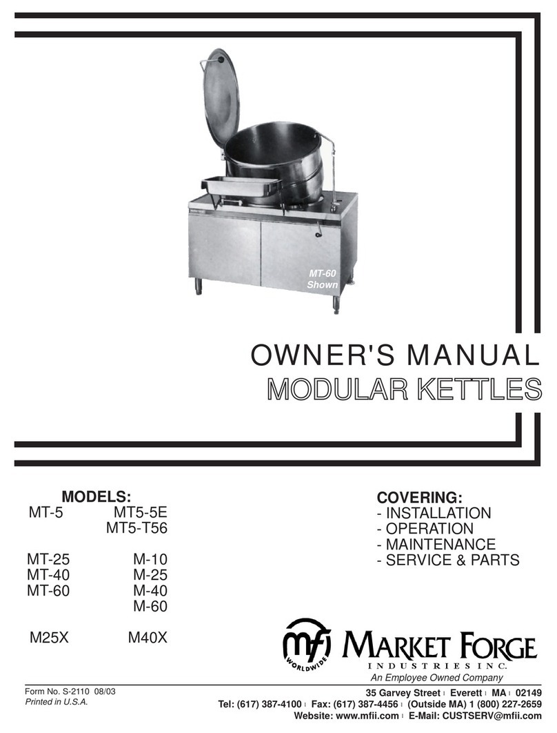 Market Forge Industries MT-5 User manual