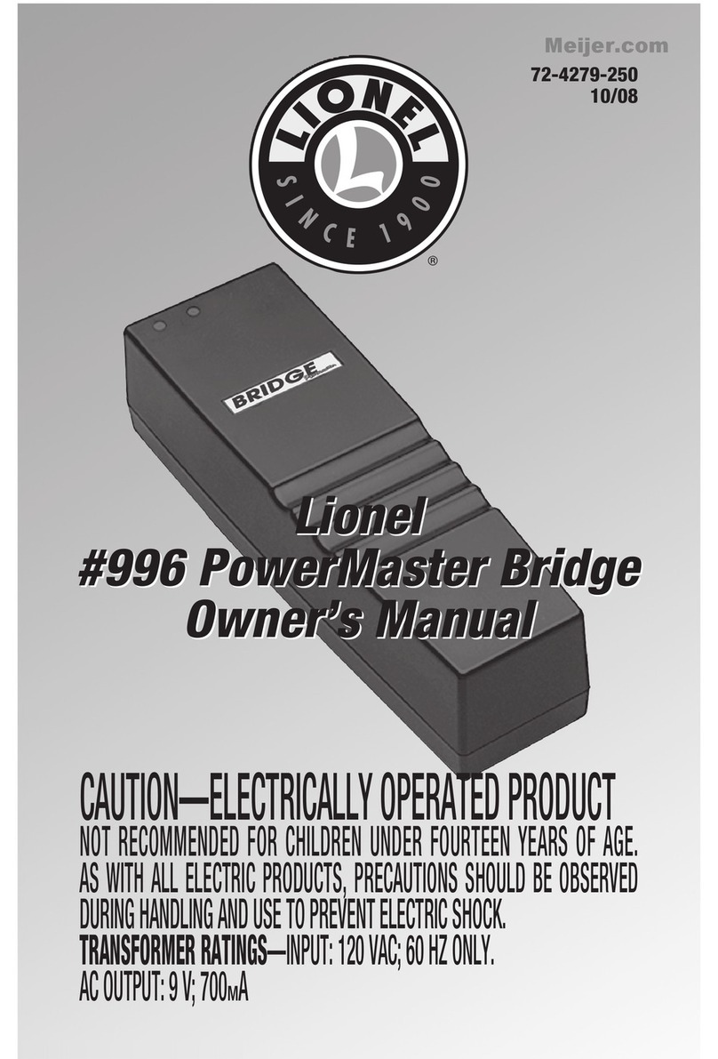Lionel 996 PowerMaster Bridge owner's manual