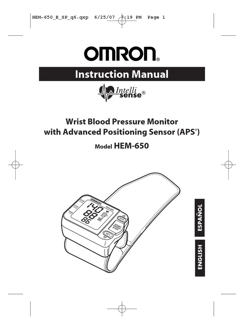 Omron IntelliSense HEM-650 instruction manual