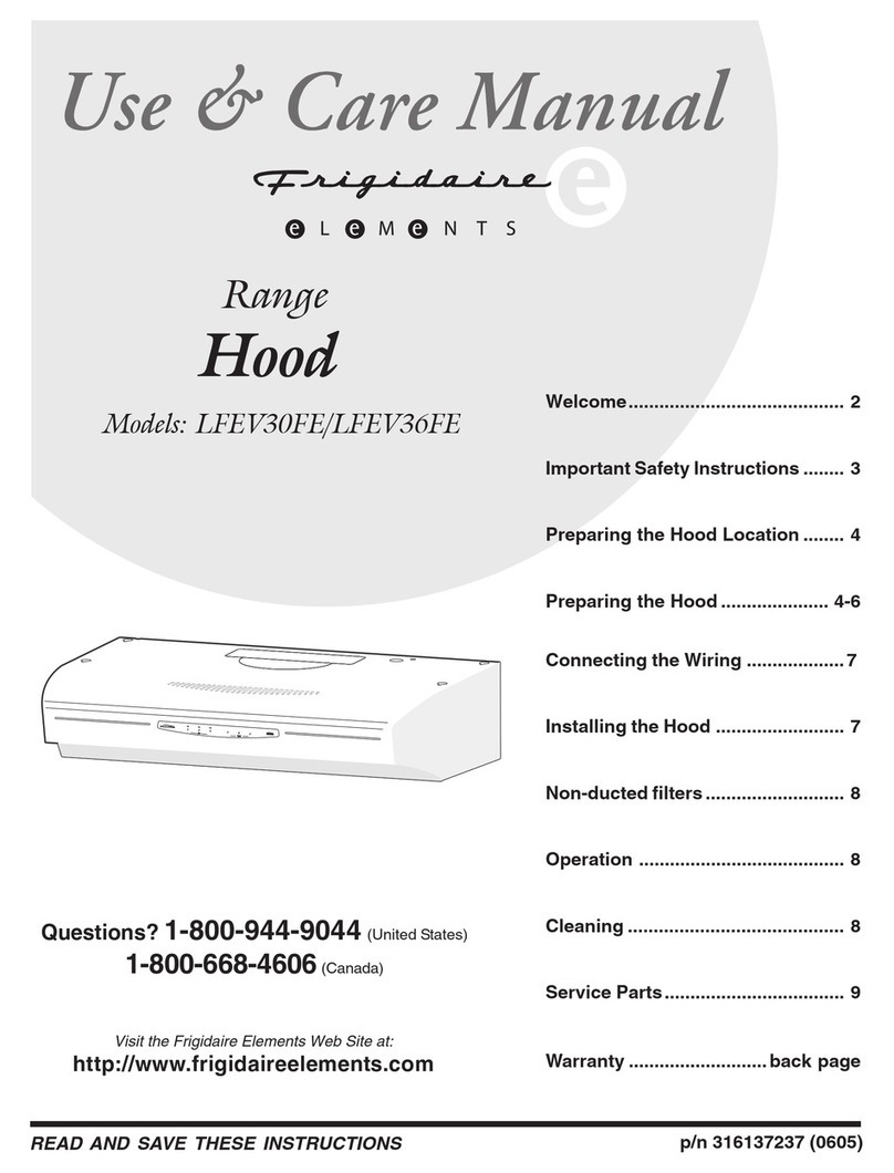 Frigidaire LFEV30FE User manual