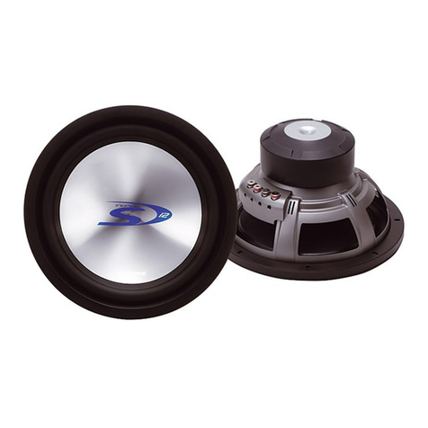 Alpine SWS-1242D - Type-S Car Subwoofer Driver User guide Alpine SWS-1242D - Type-S Car Subwoofer Driver User guide