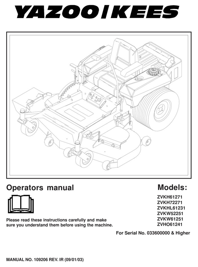 Yazoo/Kees ZVKH61271 User manual