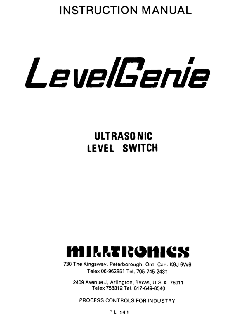 Milltronics LevelGenie instruction manual Milltronics LevelGenie instruction manual