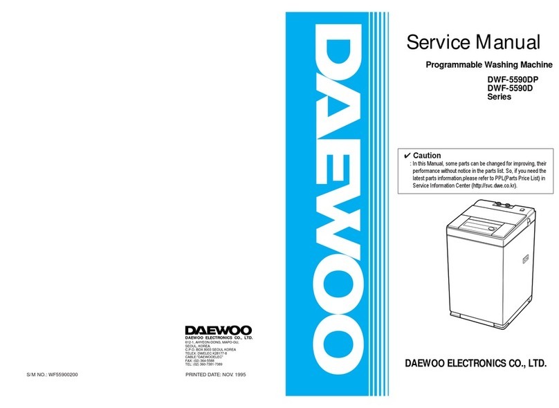 Daewoo DWF-5590DP Series Service manual