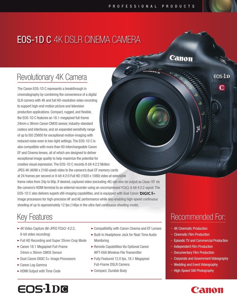 Canon EOS-1D C Brochure & specs