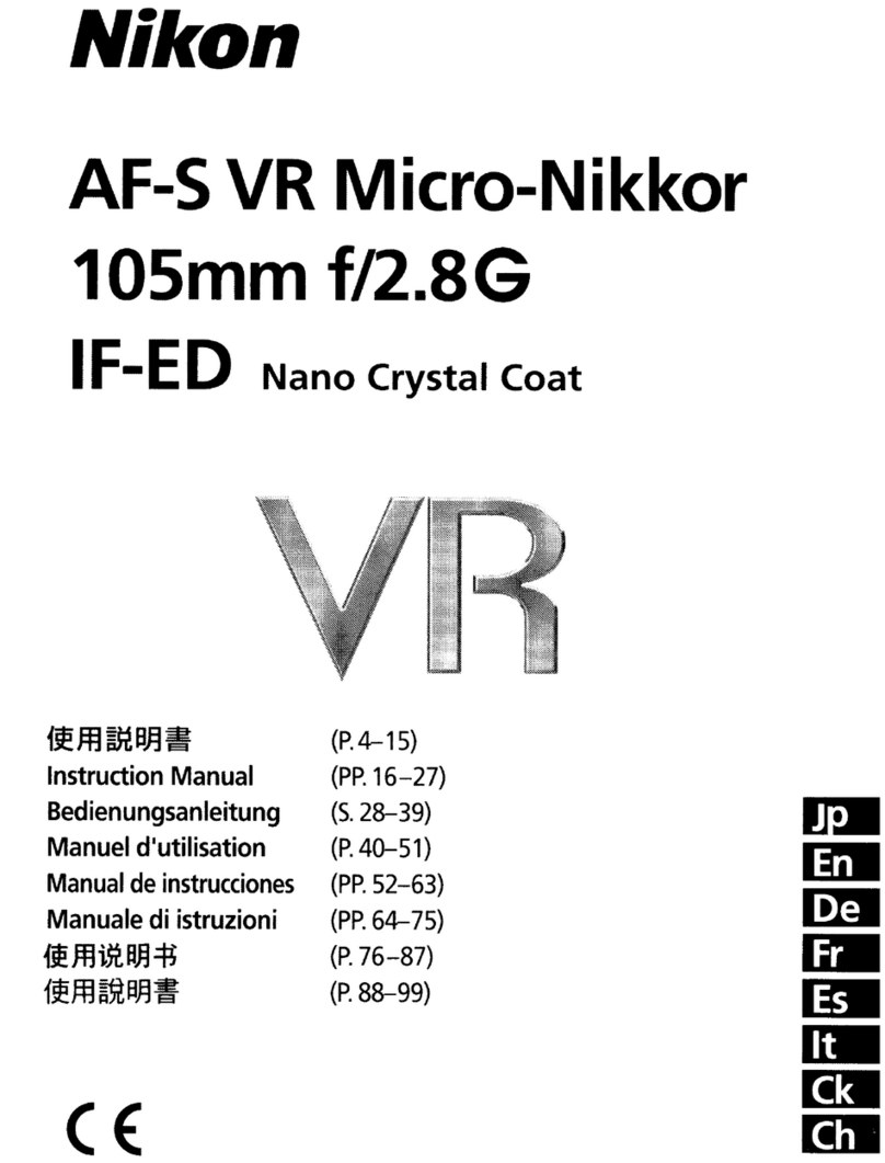 Nikon AF-S VR Micro-Nikko User manual