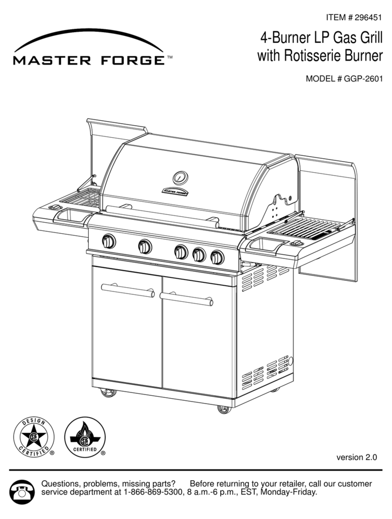 Master Forge GGP-2601 manual&nbsp;