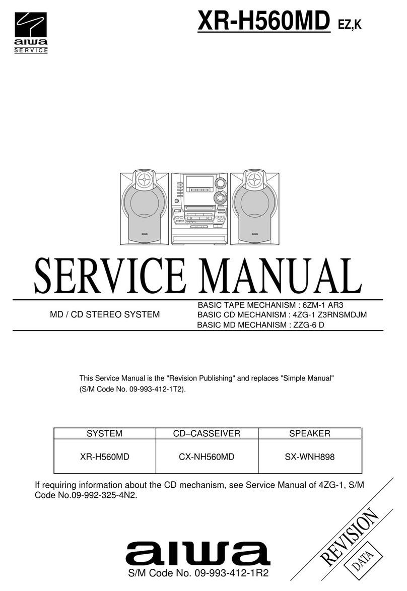 Aiwa XR-H560MD User manual