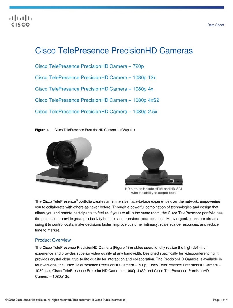 Cisco TelePresence PrecisionHD series User manual