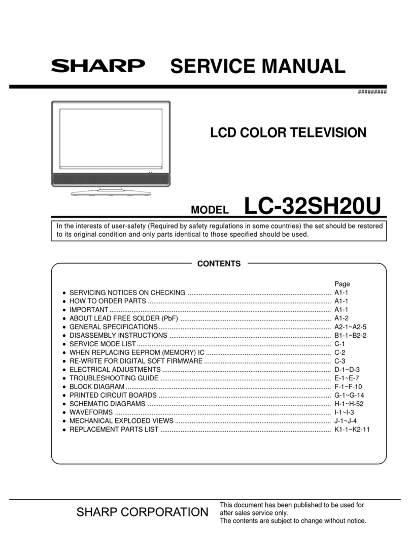 Sharp LC-32SH20U User manual