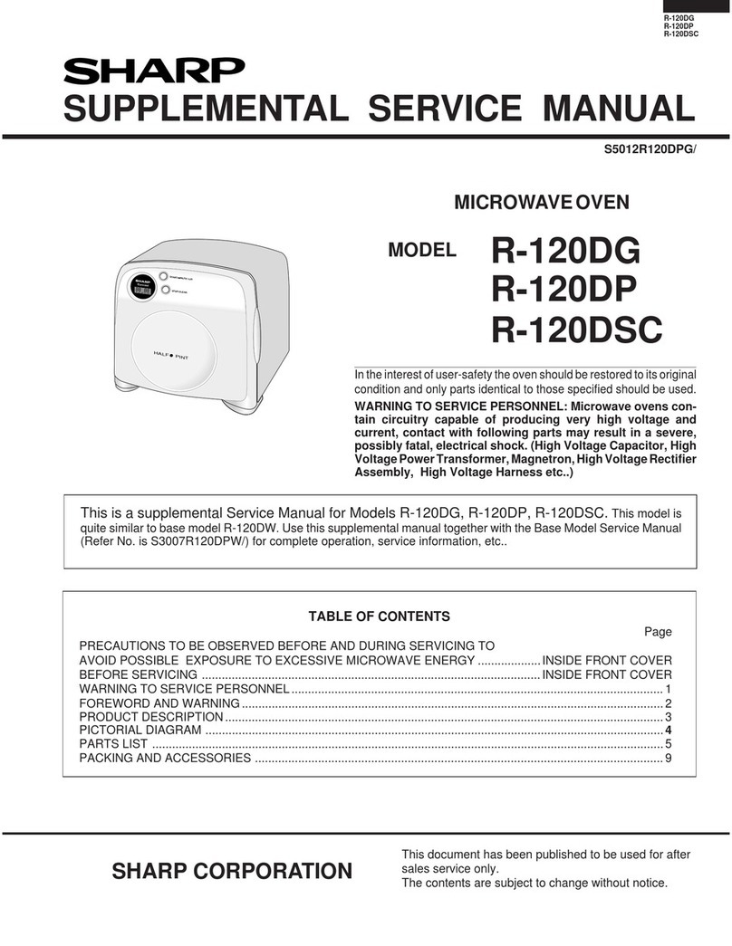 Sharp R-120DG User manual
